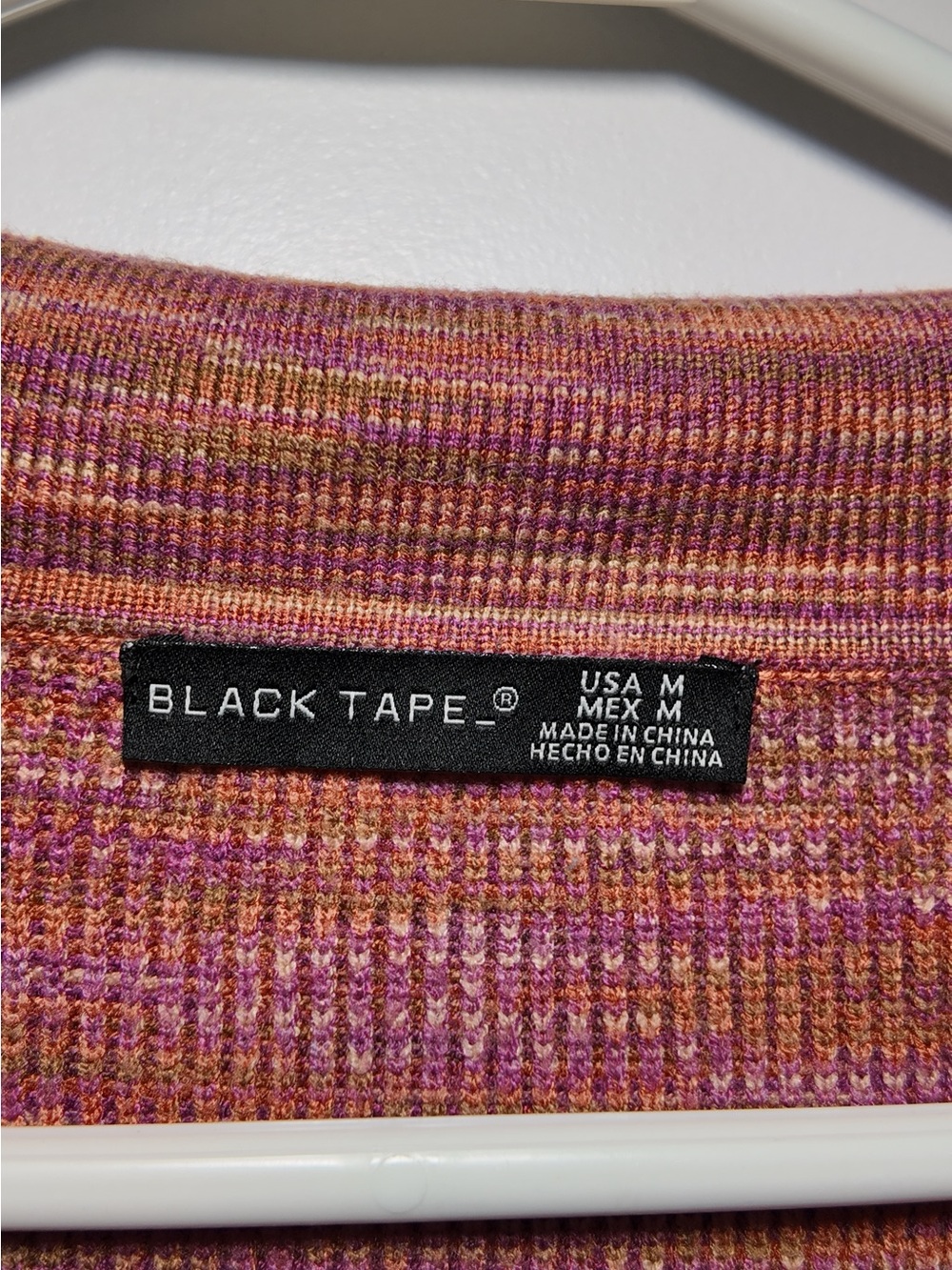 Black Tape_ Pink Multi-Stripe Button-Front Knit Dress - Picture 4 of 4